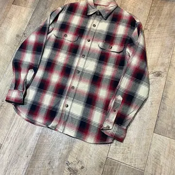 초고배색 SCHMIDT ombre check shirt M