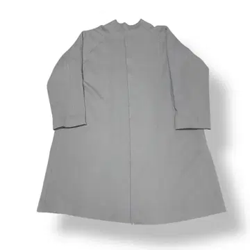 새상품급 요건 레일 노카라 롱 코트 울 100% 그레이 M