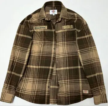 Dickies [레어 컬러] 디키즈 체크 무늬 플란넬 셔츠 M