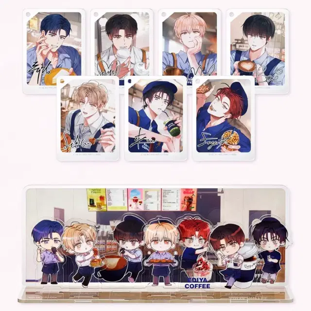 데못죽 이디야 콜라보 아크릴스탠드 미개봉 풀세트