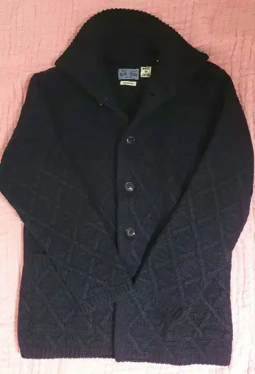 BLUE BLUE JAPAN 네이비 압축 가디건