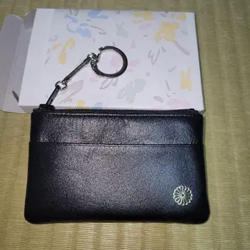 [ 황궁 한정품 ] 국화 문양 명함지갑 블랙 컬러 블랙 황궁 지갑 박스형