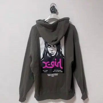 X-girl FACE POSTER SWEAT HOODIE