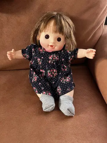 [ 단종 레어 ] 마쉬멜로우 포포짱 인형 토끼 패턴 올인원 꽃무늬