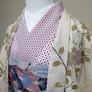 [ 최종 가격 ] 나가모치야 유키쓰무기 겉옷 단의(동백)