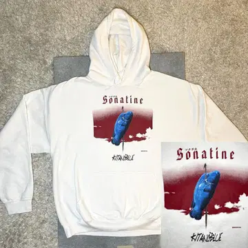 소나치네 후드티 XL 키타노 블루 키타노 타케 비트 타케시