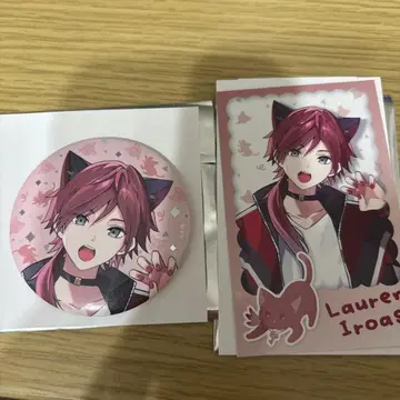 니지산지 완냥days 캔뱃지 로렌 이로아스 폴라로이드풍 카드