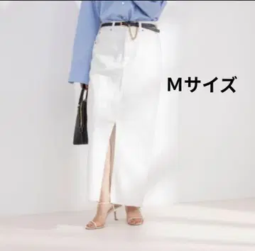 노리즈 슬릿 롱 데님 스커트 M 사이즈