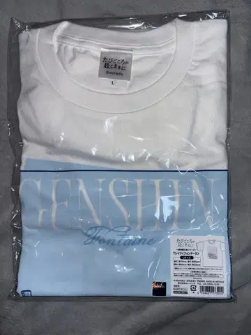 원신 셔츠(퐁텐) L 사이즈 여정의 발길 닿는 대로