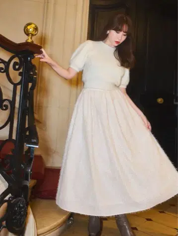 Her lip to Shaggy Volume Skirt 택 포함 새상품