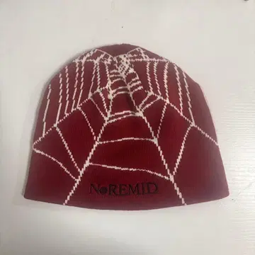 NoREMID 거미줄 무늬 니트 모자