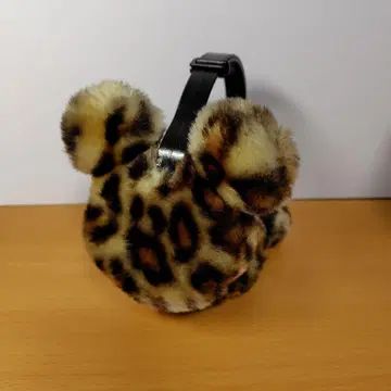 디즈니 리조트 미키 귀도리 레오파드 무늬