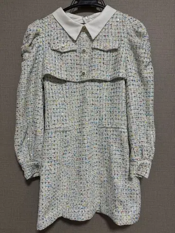 dazzlin 트위드 도킹 미니 원피스