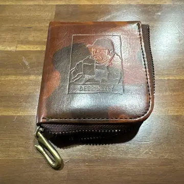 [] 브라운 가죽 미니 지갑