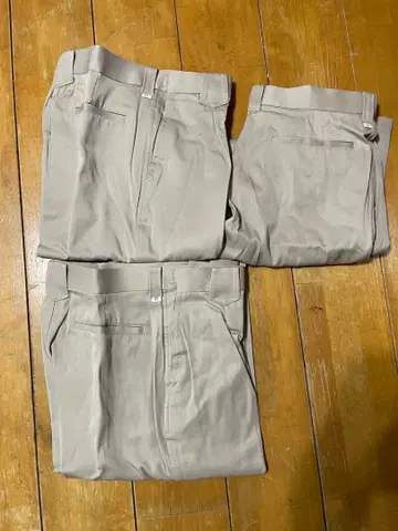 베이지 워크 팬츠 사이즈 32인치 3개 세트