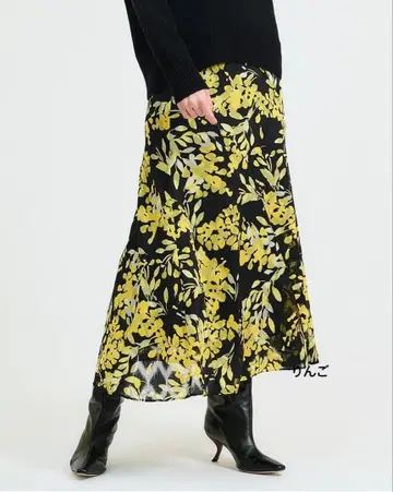 미사용 새상품 택 포함 에스트네이션 ESTNATION 롱 맥시 스커트