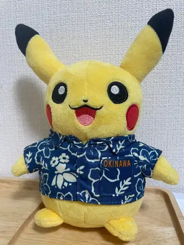 오키나와 알로하 셔츠 피카츄 봉제 인형