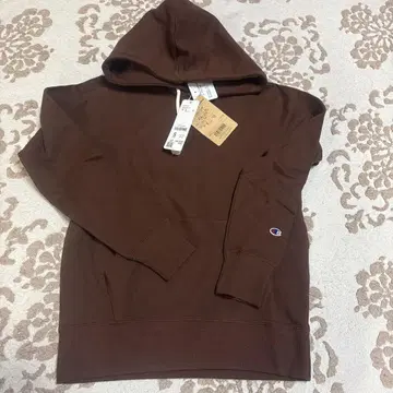 Champion 브라운 후드티 S 사이즈