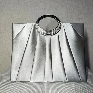 컨디션 최상 반짝이는 포멀 백 아르스 가운 실버 *: -