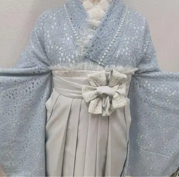 레이스 기모노 하카마 프릴 5종 세트 졸업 하카마 하카마 세트