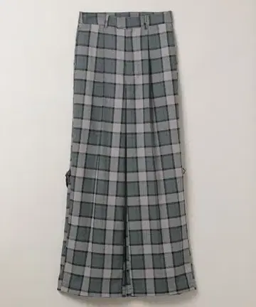 JEANASIS 벨트 포함 타탄 체크 팬츠