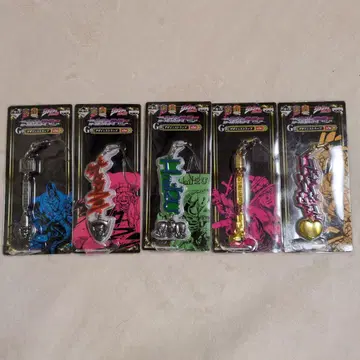 죠죠의 기묘한 모험 제일복권 G상 디자인 스트랩 전 5종 세트