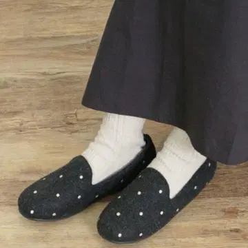 사만사 모스모스 자수 도트 오페라 슈즈 미사용 새상품