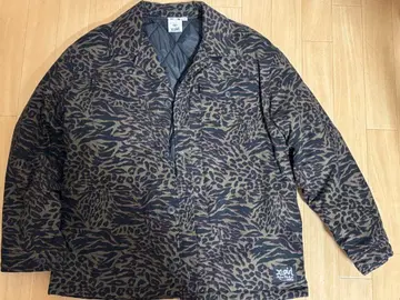 X-girl 제브라 패턴 레오파드 무늬 다운 자켓 M 사이즈