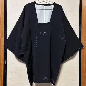 기모노 코트 블랙