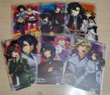 기동전사 건담 SEEDDESTINY 클리어 플레이트 그래피티 6장 세트