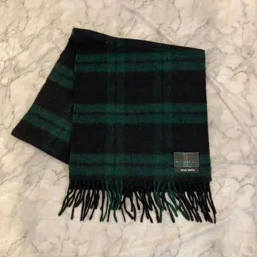 더 스카치 하우스 캐시미어 머플러 블랙/그린