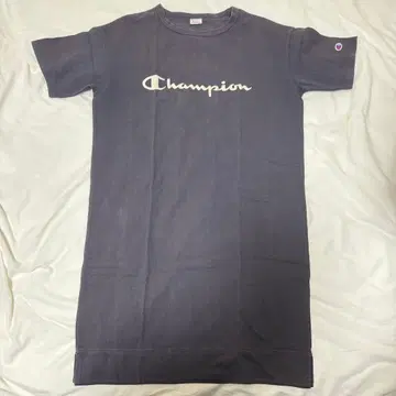 Champion 로고 T셔츠 원피스 네이비 L사이즈