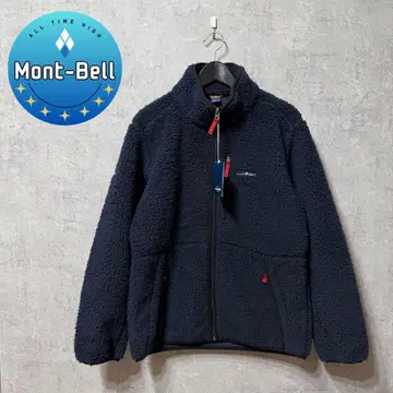 새상품 mont-bell 본딩 쉘 파 플리스 남성용 네이비 L