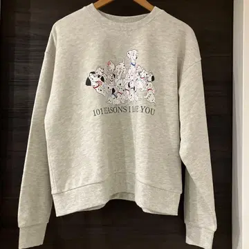 Disney 101마리 강아지 트레이닝복 맨투맨 프리 사이즈 새상품