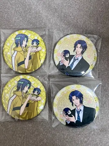 신 테니스의 왕자님 유키무라 세이이치 오키누이 캔뱃지 글리터 4개