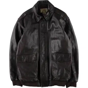 A-2 타입 가죽 플라이트 자켓 L.L.Bean/엘엘빈 XL
