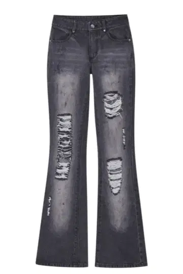 andwang Dameged wash 데님 팬츠