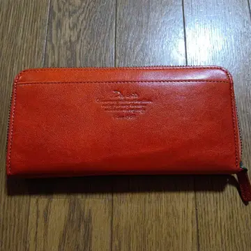 Dakota 오렌지 가죽 장지갑