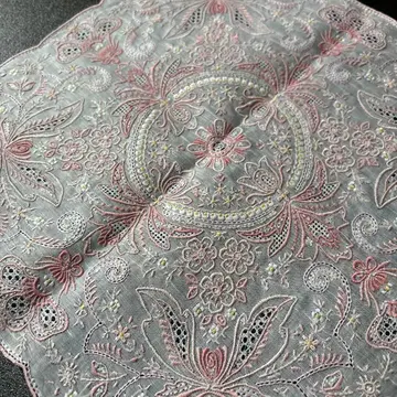 [ 레어 ] 스와토우 산토우 손수건 핑크 계열