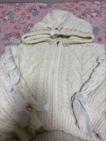 [ LIZLISA ] 니트 후드티