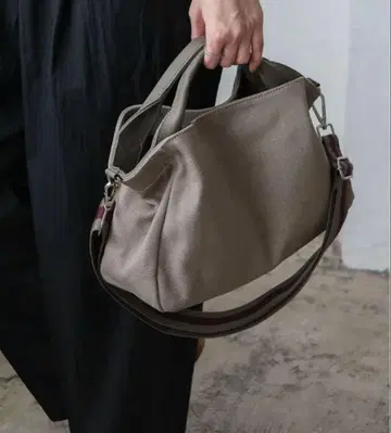 컨디션 최상! 비타페리체 천연 가죽 핸들 2WAY 토트백 그레이