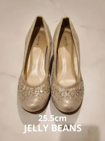 JELLY BEANS 비쥬 스팽글 펌프스 베이지 계열 25.5