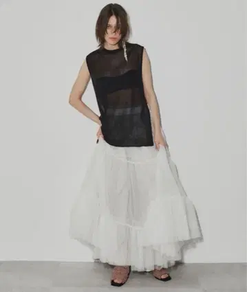 LA BELLE ETUDE Giselle 레이어드 샤샤 스커트