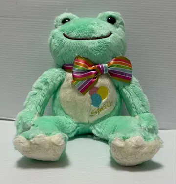 개구리 피클스 무지개 리본 빈 인형 GR 미사용품