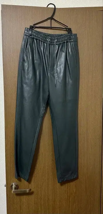 styling/ 인조 가죽 팬츠 그린