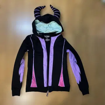 디즈니 빌런 후드 부착 후드티 S 말레피센트 속기모