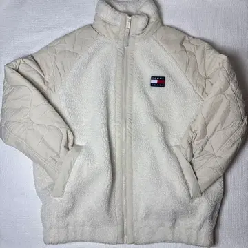 TOMMY JEANS 플리스 자켓 S 화이트
