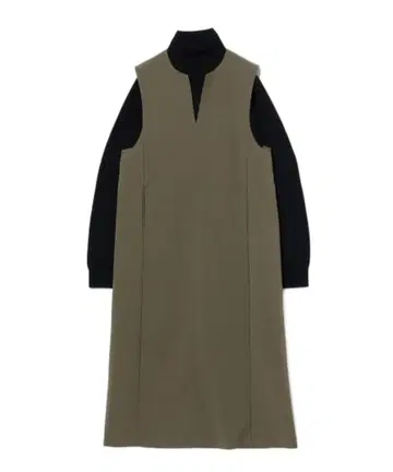 터틀넥 니트 x 스키퍼 원피스 세트