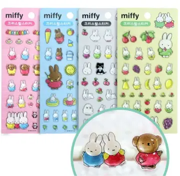 한국 한정판 미피의 귀여운 드롭 씰 4개 세트
