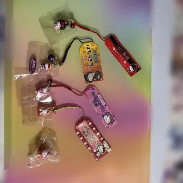 지역 한정 키티 족쇄 교토 한정판 일본풍 스트랩 세트 덤 포함